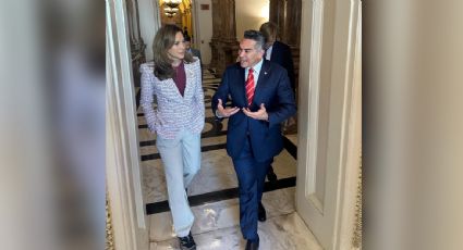 Alejandro Moreno se reúne con congresista republicana del estado de Florida aliada de Trump