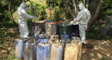 Desmantelan cinco almacenes de materiales químicos para la fabricación de drogas en Sinaloa