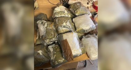 Patrulla fronteriza asegura ocho kilos de metanfetamina abandonada por un hombre que cruzo a EU desde México