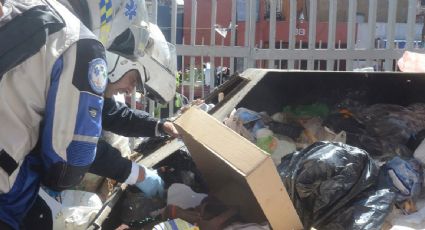 Hallan cuerpo de una bebé al interior de contenedor de basura en Chiapas