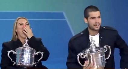Aryna Sabalenka tiene un lapsus y llama Jannik (Sinner) a Carlos Alcaraz en un programa en vivo: el español amaga con retirarse