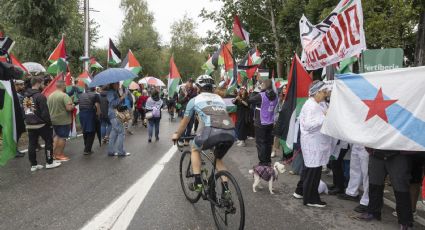 Segunda protesta masiva contra equipo ciclista de Israel vuelve a interrumpir la Vuelta a España