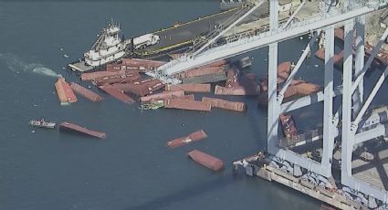 Caen más de 60 contenedores de un buque de carga en Long Beach; no se reportan heridos