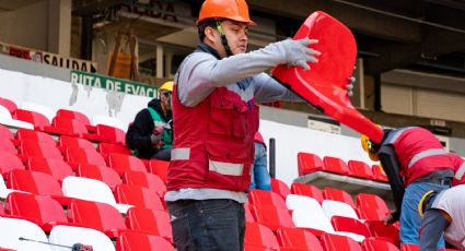 El Estadio Azteca muestra la colocación de sus nuevas butacas, otro avance de la remodelación para el Mundial 2026