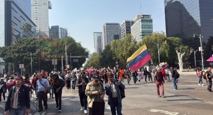 "Venezuela, aguanta, México se levanta": marchan en CDMX para exigir la liberación de Maduro y Cilia Flores