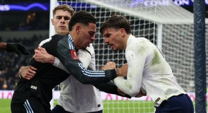 ¡Hay tiro! Jugadores del Tottenham y el Aston Villa se enfrascan en una lamentable bronca en partido de la tercera ronda de la FA Cup