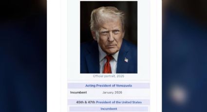 Trump se promueve en imagen en redes sociales como presidente interino de Venezuela
