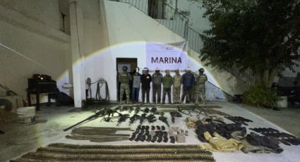 Detienen a seis personas en Sinaloa con arsenal de cartuchos y armas, entre ellas una Barrett