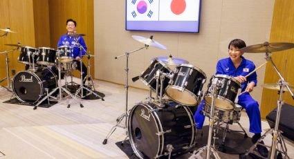 Líderes de Japón y Corea del Sur realizan dueto de batería tras reunión; tocan las canciones "Golden" y "Dynamite"