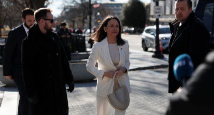 María Corina Machado llega a la Casa Blanca para reunirse en privado con Donald Trump