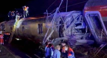 Suman 10 muertos y 25 heridos tras descarrilamiento de dos trenes en España