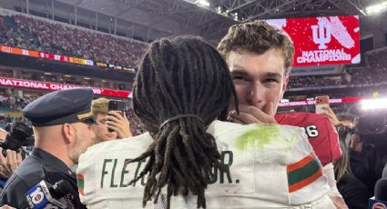 Corredor de Miami lanza golpe a un rival tras perder el título de futbol americano colegial; regresa para felicitar al QB Fernando Mendoza, héroe de la final