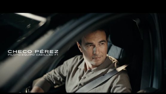 Checo Pérez protagoniza comercial para promover auto de Cadillac y le piden conducir más despacio: “¿Sí sabes que soy piloto de F1?"