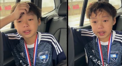 Niño con rasgos asiáticos llora al ser llamado “inmigrante ilegal” por un rival durante su partido de futbol: “Nací en EU y dijo que Trump me atrapará”