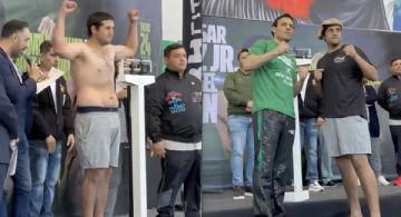 Rival argentino de Julio César Chávez Jr. recibe críticas por su físico luego del pesaje y afirman que “ni parece boxeador”