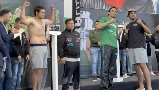 Rival argentino de Julio César Chávez Jr. recibe críticas por su físico luego del pesaje y afirman que “ni parece boxeador”