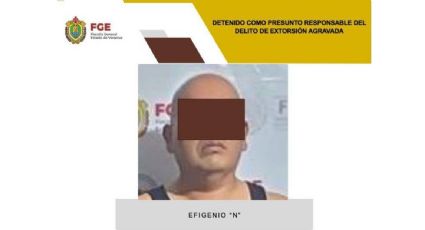 Aprehenden por extorsión agravada a Efigenio "N", excomisario de la policía de Poza Rica