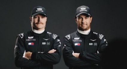 Checo Pérez y Valtteri Bottas modelan los elegantes trajes negros que utilizarán en el debut de Cadillac en la Fórmula 1