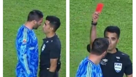 Inédito: André-Pierre Gignac sufre su primera expulsión en 11 años en el futbol mexicano y encara al árbitro Adonai Escobedo