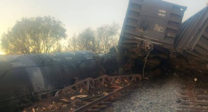 Se reporta el descarrilamiento de un tren de carga en Nogales; no hay lesionados