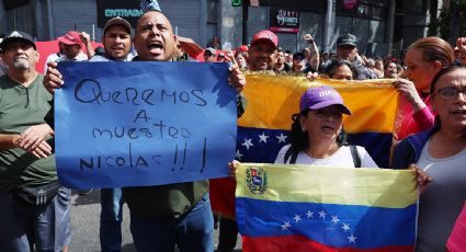 Afines al chavismo marchan en Caracas para exigir la liberación de Maduro