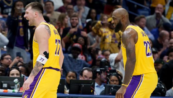 "¿Qué decías hijo de ...?": Luka Doncic, estrella de Lakers, responde con un triple e insulto a un aficionado que lo llamó "basura"