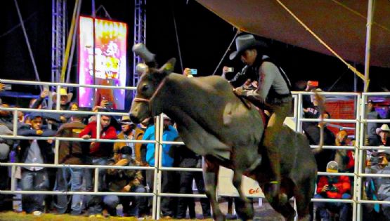 ¡Escalofriante! Jinete resulta herido de gravedad al quedar atorado en el toro en un megajaripeo celebrado en Puebla