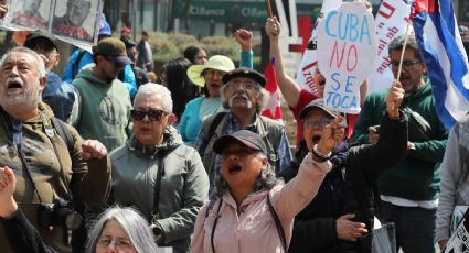 Vuelven a protestar en la CDMX para defender a Cuba; piden mantener el apoyo frente a EU