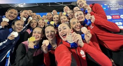¡Cayó el oro! México logra su tercera medalla en la Copa del Mundo de natación artística en Medellín al ganar la final de equipo técnico