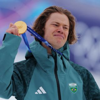 Lucas Pinheiro baila samba para festejar su oro en JO de Invierno