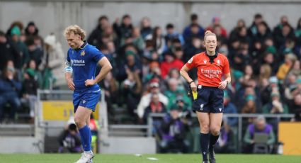 Árbitra hace historia al ser la primera en dirigir un partido del Seis Naciones de rugby masculino