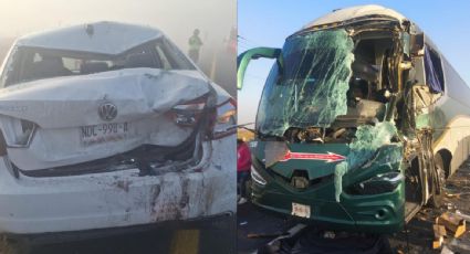 Carambola de 40 vehículos deja tres personas muertas en el Libramiento Bicentenario, del Edomex