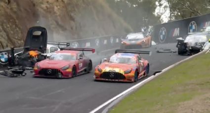 Doble accidente en una carrera de resistencia: muere canguro atropellado a 250 km/h y se presenta impactante choque