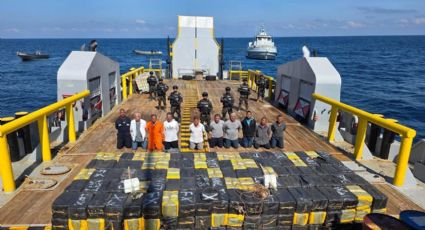 Aseguran más de 6.6 toneladas de cocaína oculta en un buque en El Salvador