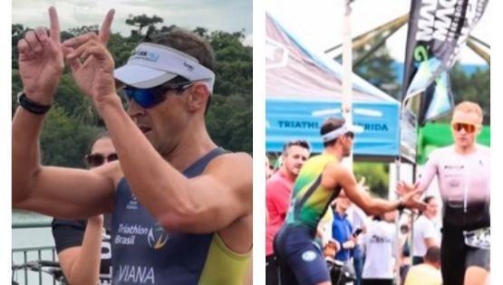 Caballero del juego limpio: Triatleta brasileño se detiene antes de la meta y deja ganar a su perseguidor, quien dio una vuelta de más en ciclismo