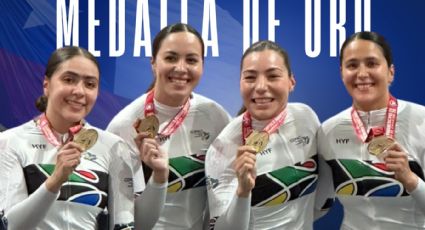 ¡Oro para México! El equipo femenil gana el título de velocidad en el Campeonato Panamericano de Ciclismo de Pista en Chile