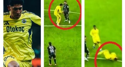 El mexicano Edson Álvarez se burla de un rival en Turquía al cantarle un gol en la cara y luego cae al césped tras un ligero empujón