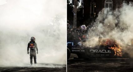 ¡Escapa de las llamas! Yuki Tsunoda, piloto reserva de Red Bull, sale ileso tras incendiarse su auto en una exhibición