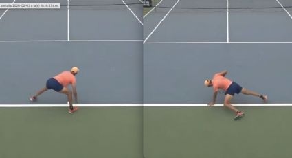 Se puso raro el juego: tenista hace extraños movimientos durante un partido y su video se vuelve viral; aparentemente sufría calambres