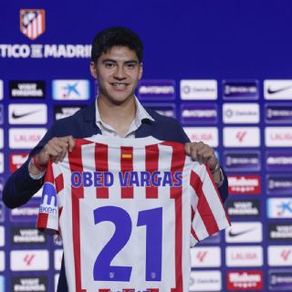 El mexicano Obed Vargas es presentado con el Atlético de Madrid