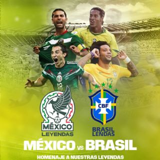 Leyendas de México y Brasil jugarán en abril un amistoso en el Azteca