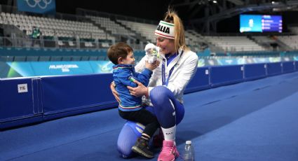 Mamá de oro: Francesca Lollobrigida gana la final de patinaje de velocidad con récord olímpico en Milano-Cortina y corre a celebrar con su hijo