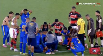Futbolista convulsiona en pleno partido en Brasil: en medio de la angustia, los otros jugadores rezan y le echan aire
