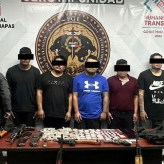 Detienen en carretera de Chiapas a seis sujetos armados que pertenecen al CJNG