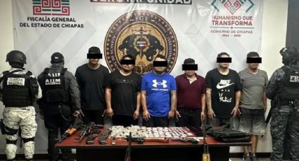 Detienen en carretera de Chiapas a seis sujetos armados que pertenecen al CJNG