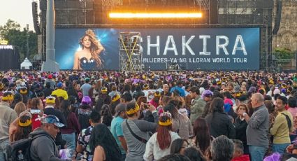 Shakira en el CDMX: asistentes llegan al Zócalo en medio de policías y revisiones aleatorias