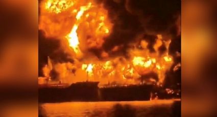 Ataque incendia dos buques petroleros que transportaban combustible en aguas de Irak