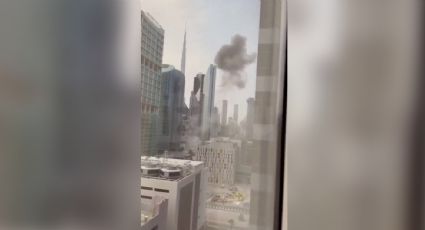 Restos de proyectil interceptado golpean edificio en el centro financiero de Dubái; no se reportan heridos