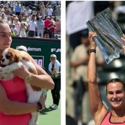 Aryna Sabalenka tiene semana redonda: gana Indian Wells, presume compromiso matrimonial y presenta a su nuevo cachorro en sociedad