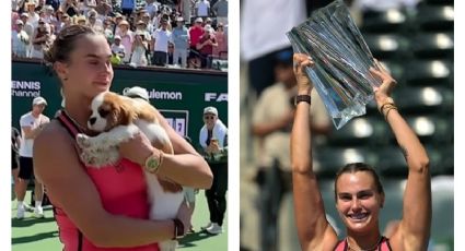 Aryna Sabalenka tiene semana redonda: gana Indian Wells, presume compromiso matrimonial y presenta a su nuevo cachorro en sociedad